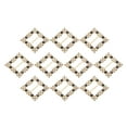 thumbnail image 1 of Uxcell Rhinestone Ribbon Buckle Sliders, 10Pcs Gold, Black Crystal Belt Buckles for Craft Wedding Clothing Decoration, 1 of 5