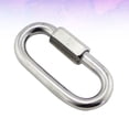 thumbnail image 1 of Raindrops 2Pcs Buckle Chain Connection Silver Stainless Steel Ring Durable for Swing Or Rope Connection, 1 of 8