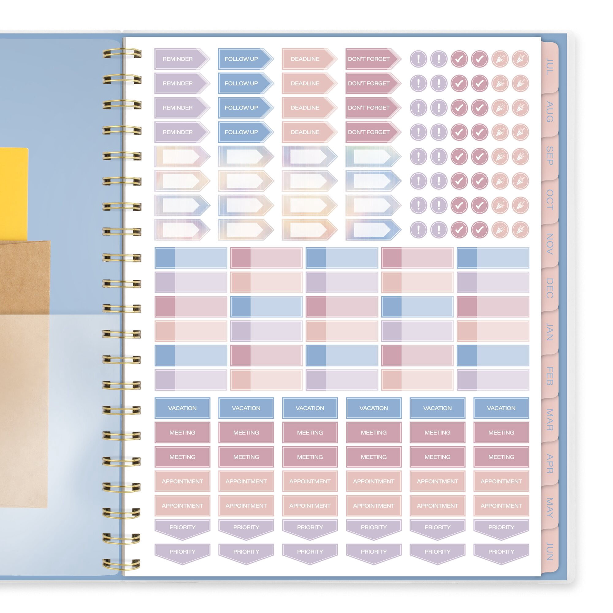Mead Cambridge Sunlit Academic 2026-2027 Weekly Monthly Planner Large 8 12 x 11