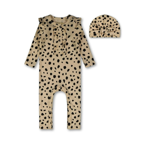 Jessica Simpson Jessica Simpson Baby Girls Long Sleeve Romper with