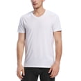thumbnail image 3 of Indefini Men's Micro Modal Undershirts V-Neck Soft Comfy Slim Fit Tees Short Sleeve Men T-Shirts in 3 Packs, 3 of 6