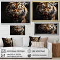 thumbnail image 4 of Designart "Roaring Majesty of the Tiger" Animals Floater Framed Canvas Print, 4 of 7