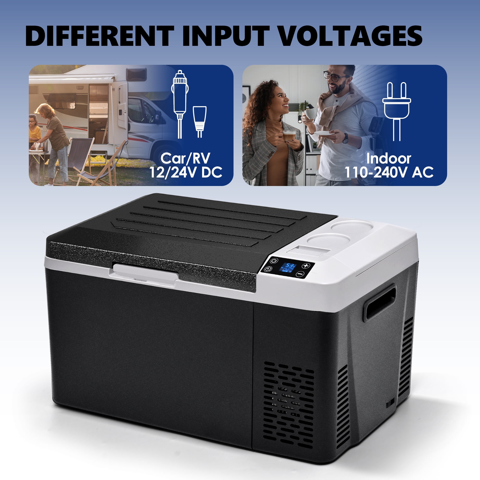 その他 COMFY PORTABLE REFRIGERATOR CAF26L Simzlife 26Qt Portable Car Fridge, For Home & Outdoor Use