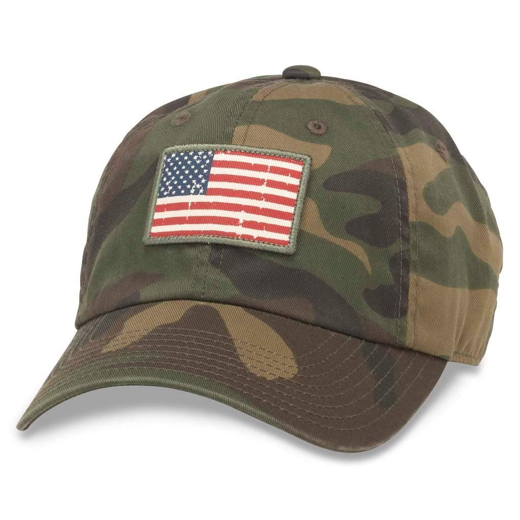American Needle Badger Slouch Camo Cap United States