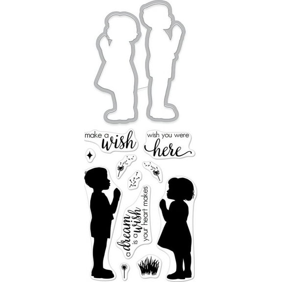 Hero Arts Florals Stamp & Cut-Wish I May