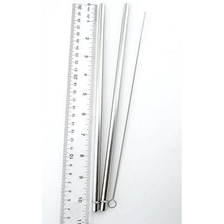 4 Pack Cocostraw for Bubba Envy 32 & 48 oz Big Tumbler PerfectFIT 18/8  Stainless Steel Drinking Straws With Cleaning Brush