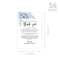 thumbnail image 5 of Koyal Wholesale Dusty Blue Florals Wedding Thank You Place Setting Cards for Table Reception, Dinner Plates, 56-Pack, 5 of 5