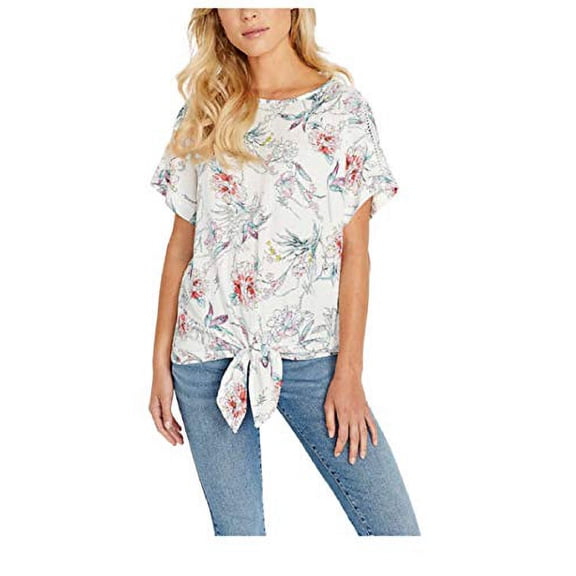 Buffalo Ladies' Tie Front Top (Pink Coral, Large)