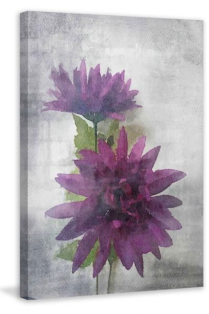 "Watercolor Garden 5" Painting Print on Wrapped Canvas
