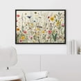 thumbnail image 4 of IDEA4WALL Framed Canvas Wall Art Minimal Wildflowers Floral Garden Illustrations Retro Countryside Art Botanical Colorful Print Relax/Calm for Living Room, Bedroom, Office - 24"x36" Black, 4 of 5