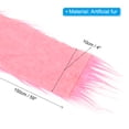 thumbnail image 2 of Unique Bargains Plush Faux Fur Fabric Precut Strips, 59' x 4' Fluffy Faux Fur Ribbon, Pink, 2 of 7