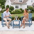 thumbnail image 2 of SERWALL 6 Piece Patio Furniture Set,HDPE Outdoor Furniture Bistro Set with Coffee Table for the Patio,Navy, 2 of 9