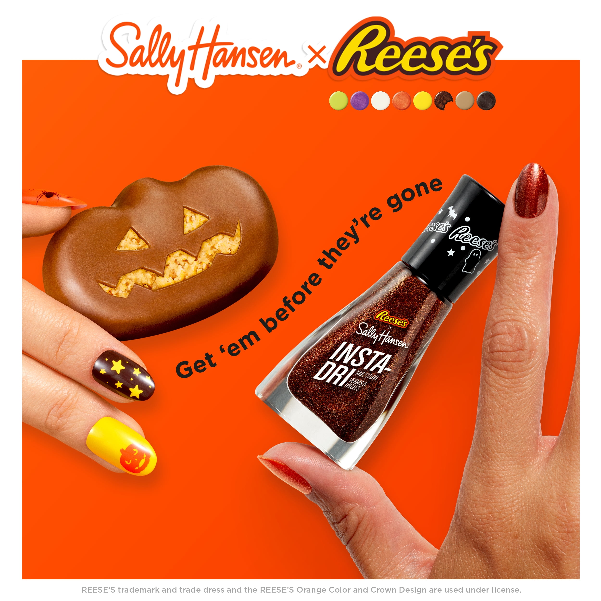 Sally Hansen Insta-Dri x REESE'S Nail Polish, The Best Combo​, 0.31 fl oz, Quick Dry