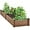 Dark Brown, variant on RONG-3 8x2ft Wooden Horticulture Raised Garden Bed Divisible Elevated Planting Planter Box for Flowers/Vegetables in Backyard/Patio Outdoor, Dark Brown, 95 x 25 x 11in