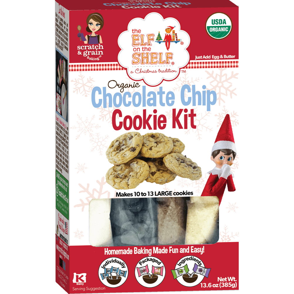 Elf On The Shelf Organic Chocolate Chip Cookie Kit, 13.6 oz Walmart