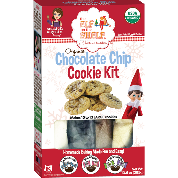 Elf On The Shelf Organic Chocolate Chip Cookie Kit, 13.6 oz