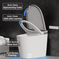 thumbnail image 5 of EPLO Smart Toilet Built-in Foam Shield Splash Proof & Tank, Auto Open/Close Lid,ADA Chair Height,Foot Sensor Flush, 5 of 17