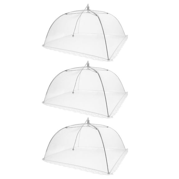 HOOWIFFY Net Food Covers Mesh Fabric Prevent Dust 3Pcs