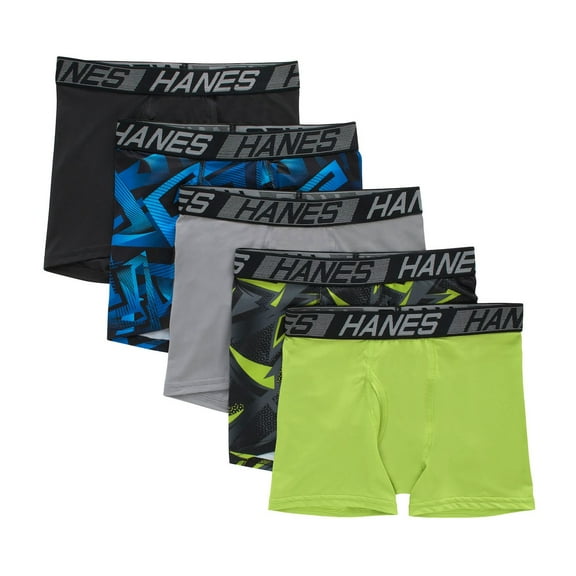 Boys 6-20 Hanes Ultimate® 5 Pack Sport X-Temp Boxer Briefs Color: Multi Size: X LARGE