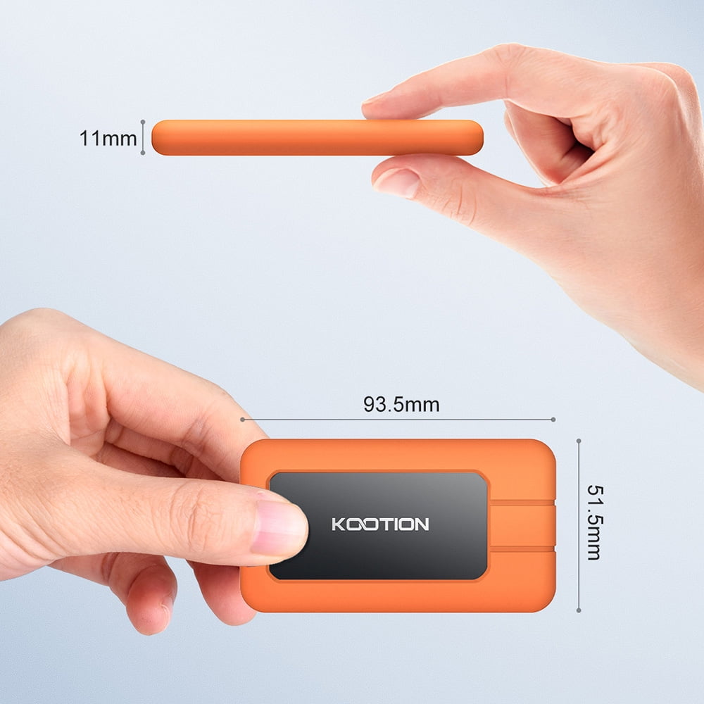 External Portable Solid-State Drive 1TB USB-C Up to 2000MB/s USB 3.2 Type-C SSD