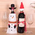 thumbnail image 3 of Toystoory Bolsa de regalo de Papá Noel, funda de muñeco de nieve, funda para botella de vino a prueba de polvo, fundas para polvo, decoración Blanco, 3 of 6