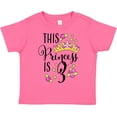 thumbnail image 3 of Inktastic This Princess is Three Third Birthday Girls Toddler T-Shirt, 3 of 5