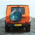 thumbnail image 6 of Naloa Airplane Shark PVC Leather Spare Tire Wheel Cover for Car Truck SUV Camper Trailer Universal Fit many size17 inch, 6 of 6