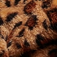 thumbnail image 5 of Yidarton Leopard print dog clothes comfortable padded thick pet clothes puppy Teddy pet round neck fleece coat Brown, 5 of 7