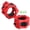 RED, variant on USIONE 2" Olympic Exercise Collars for Fitness Workout | Heavy Duty Rubber Quick Release Barbell Clamps, Red Pair (2 Pack)