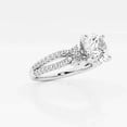 thumbnail image 2 of Ariana Jewel Engagement Wedding Rising Split Shank Ring - 1.6 Ct Round Cut Lab-Created Simulated Diamond - 14K White Gold Plated - Perfect for Proposals and Anniversaries - Timeless Gift for Her, 2 of 2