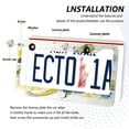 thumbnail image 3 of Aluminum License Plate Frame 2 Pack Car Exterior Accessory Car Tag Holder for Front Rear Plates Cars Decor Watercolor Lemon, 3 of 7