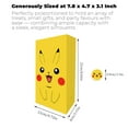 thumbnail image 3 of Cartoon Party Gifts Bags, Animation Pikachu Paper Favor Bags, Birthday Event Supplies Gifts Candy Treat Bags, Party Goodie Bags Kids Adults Birthday Party Decorations (12+18 Pacs), 3 of 7