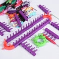 thumbnail image 3 of Juego de telares de tejer, telar empalmado, marco trenzado, anillo largo con agujas de gancho Likrtyny Para estrenar, 3 of 3