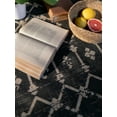 thumbnail image 5 of Furnish My Place Outdoor Collection Geometric Area Rug - 5 ft. 3 in. x 7 ft. 6 in. Black, Bohemian Rug for Living Room, Garden, Water Proof Carpet, 5 of 6