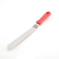 thumbnail image 1 of Acier Inoxydable, Manche en Plastique avec Trous, Spatule Crème pour le Corps Courbée (Rouge), 1 of 5