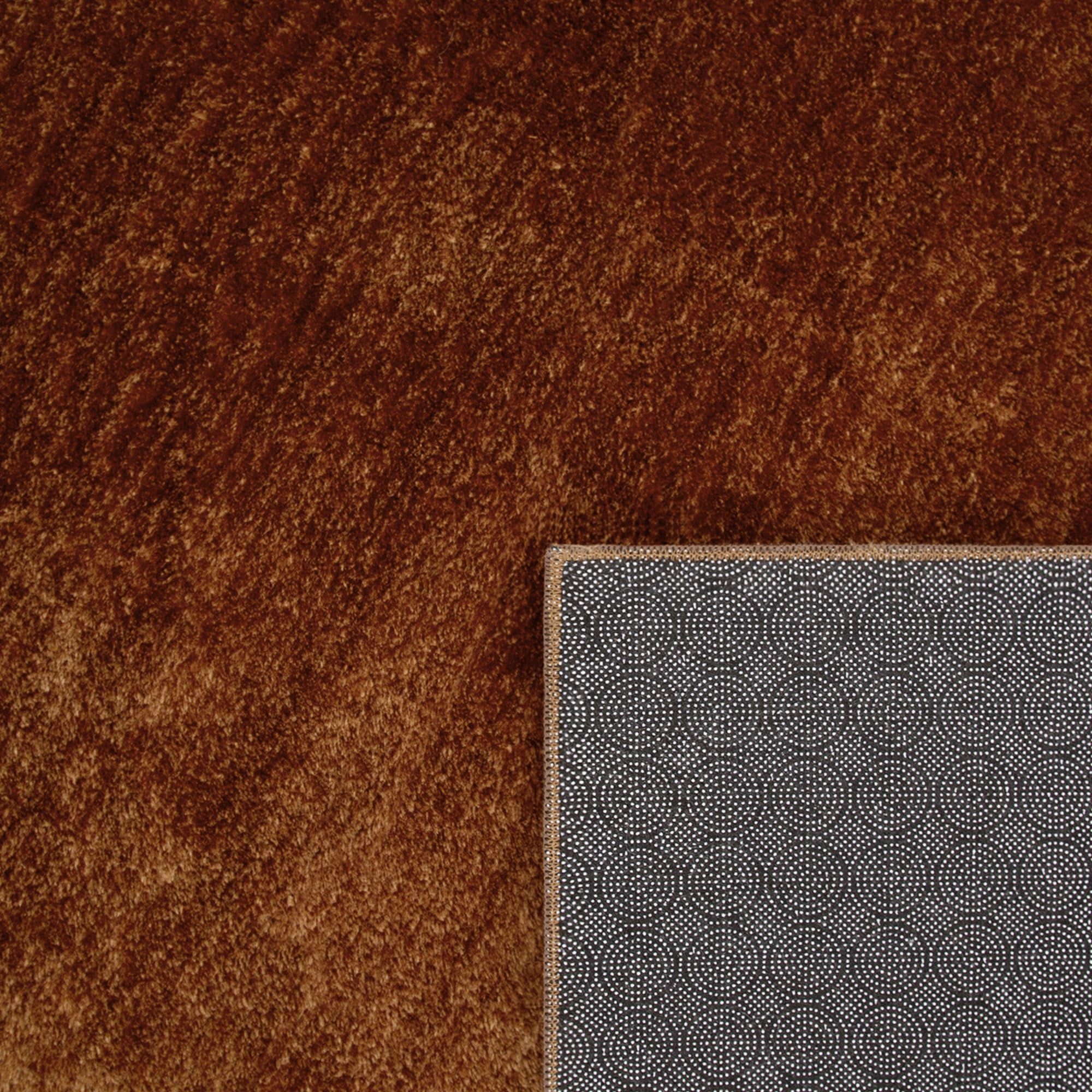 Paco Home Soft Washable Area Rug In Copper Brown - 3'11" x 5'7" (4'x6')