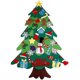 thumbnail image 5 of Árbol de Navidad del fieltro, árbol de Navidad del fieltro de Diy con 5 metros 50 luces llevadas de la secuencia Hs, 5 of 5