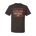 thumbnail image 2 of Cleveland CLE Hometown City Football Fan Pride Sports Men's Graphic T-Shirt, Brown, 2XL, 2 of 3