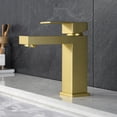 thumbnail image 6 of ANGELES HOME Single Handle Vessel Sink Faucet Bathroom Tall Faucet Brushed Gold, 6 of 8