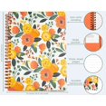 thumbnail image 3 of Cuaderno esp mini lindo Steel Mill, Diario 8.25"x6.25", tapa dura resistente, 160 páginas, Floral naranja, 3 of 3