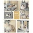 thumbnail image 5 of Large Cat Tree Tower with Large Top Perch, Washable Cushion, Suitable for Multiple Cats, 5 of 10