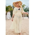 thumbnail image 5 of Zeagoo Womens Plus Size Swimsuit Cover Up Deep V Neck Bathing Suit Swimwear Bikini Coverup Long Split Kaftan Kimono Dress, 5 of 6