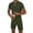 Army Green, variant on VBTAPA Mens Shorts Sets 2025 Summer 2 Piece Outfits Waffle Knit Quarter Zip Polos with Drawstring Waist Shorts Casual Golf Track Suit Beach Vacation Set with Pockets Sale of the Day Black XL