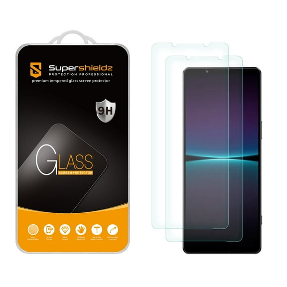 (2 Pack) Supershieldz Designed for Sony (Xperia 1 IV) Tempered Glass Screen Protector, Anti Scratch, Bubble Free