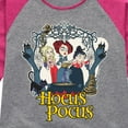 thumbnail image 3 of Hocus Pocus Spells - Toddler And Youth Girls Raglan Graphic T-Shirt, 3 of 5
