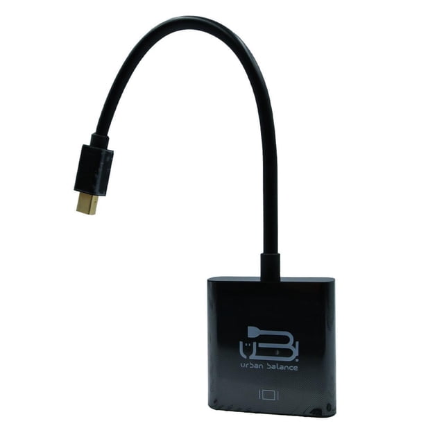 Adaptador Mini Urban Balance Displayport a VGA Negro Urban Balance Displayport a VGA
