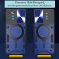 thumbnail image 3 of A03s Case, for Samsung Galaxy A03s Phone Case Metal Stand Ring Holder,Camera Lens Protector for Galaxy A03S,Slim Full Protection Shockproof Cases Cover for Women Men (Blue), 3 of 7