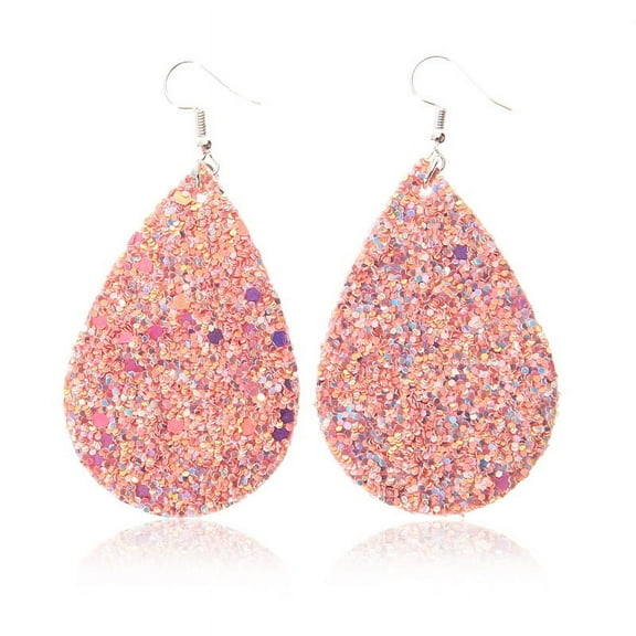 Nvzi-a Retro New Unique Design Style Dangle Drop Earrings for Women Ethnic Bohemian Vintage Jewelry (Pink)