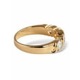 thumbnail image 2 of PalmBeach Jewelry 1 TCW Round White Cubic Zirconia Yellow 18k Gold-Plated S-Link Ring, 2 of 5