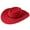 Red, variant on Women Men Felt Cowboy Hat, Vintage Skull Roll-up Wide Brim Western Hat for Casual Daily